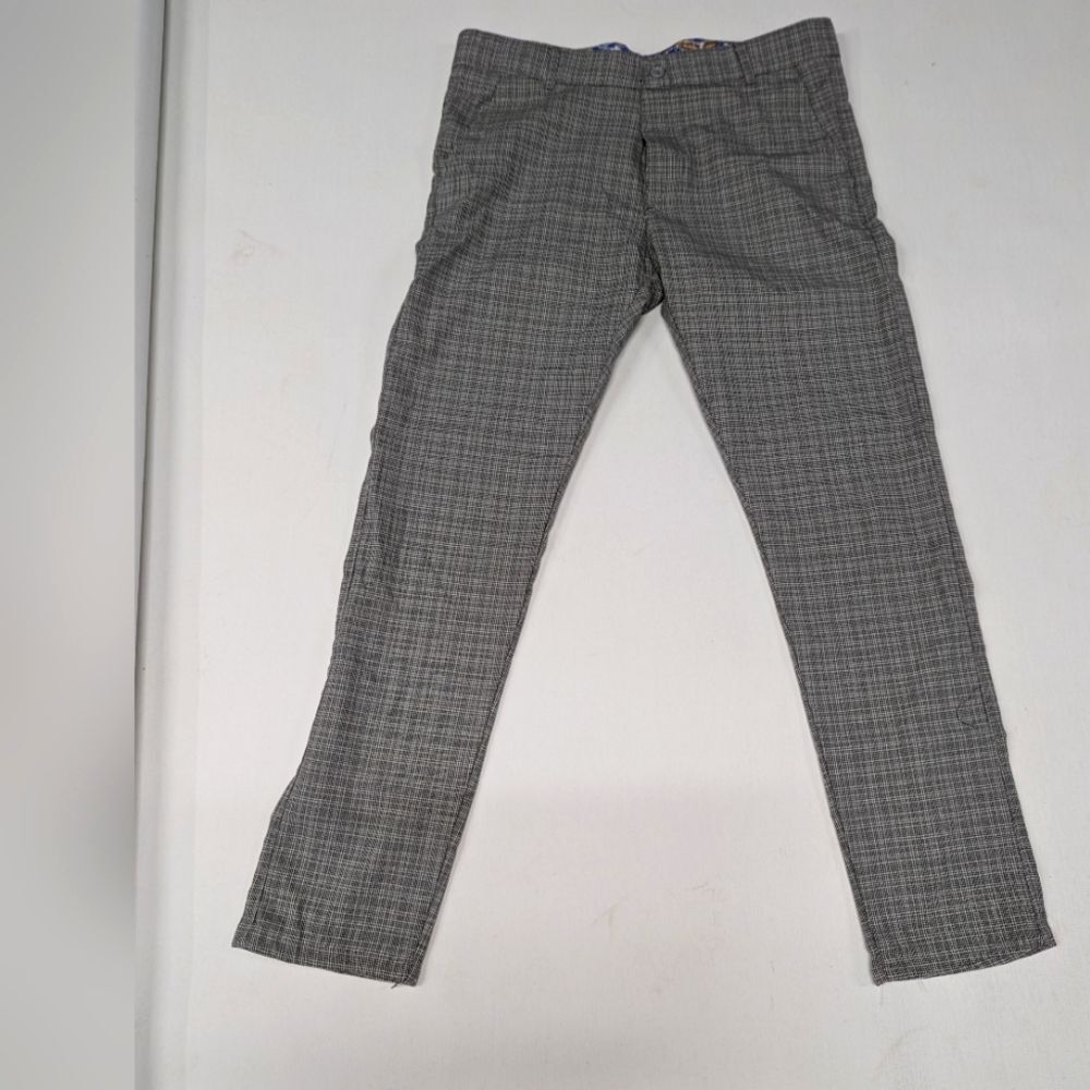 Dizaro Men's Size 33 Grey Plaid Dress‎ Pants
